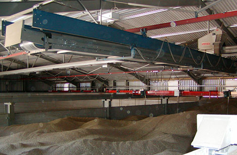 Flat store conveyors and stirrer