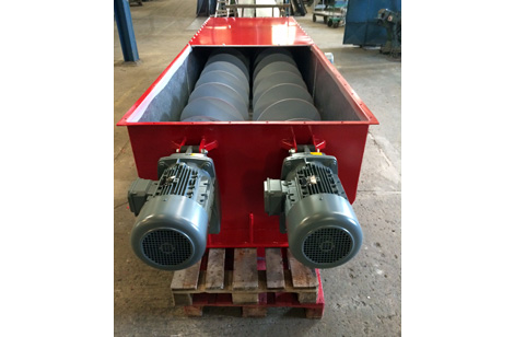 Twin discharge augers